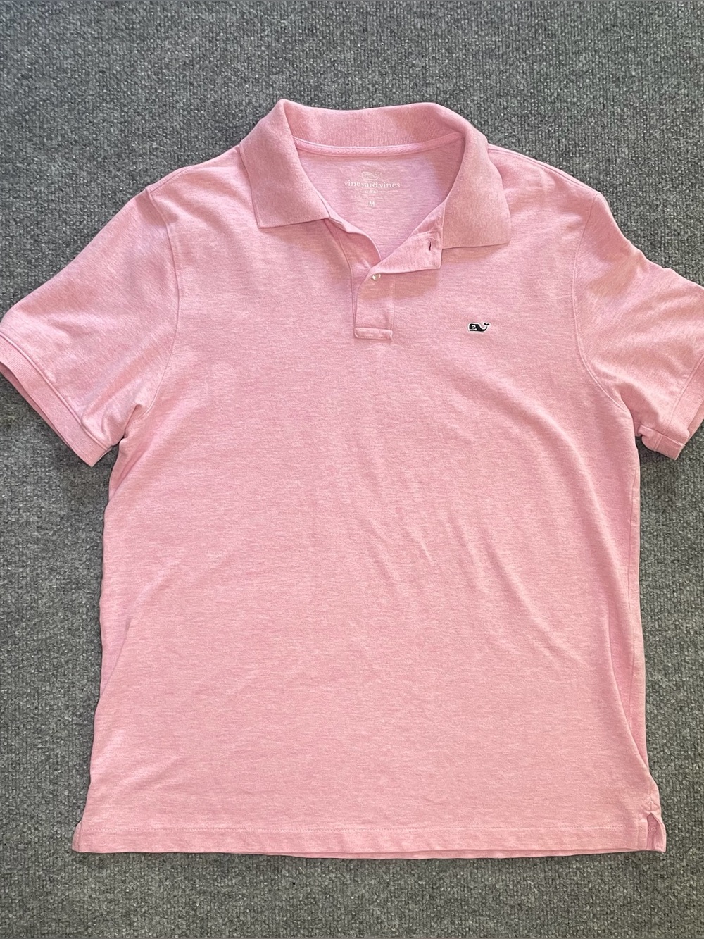 Vineyard Vines Men's M Slim Fit Pink Short Sleeve Polo Boca Raton Resort & Club